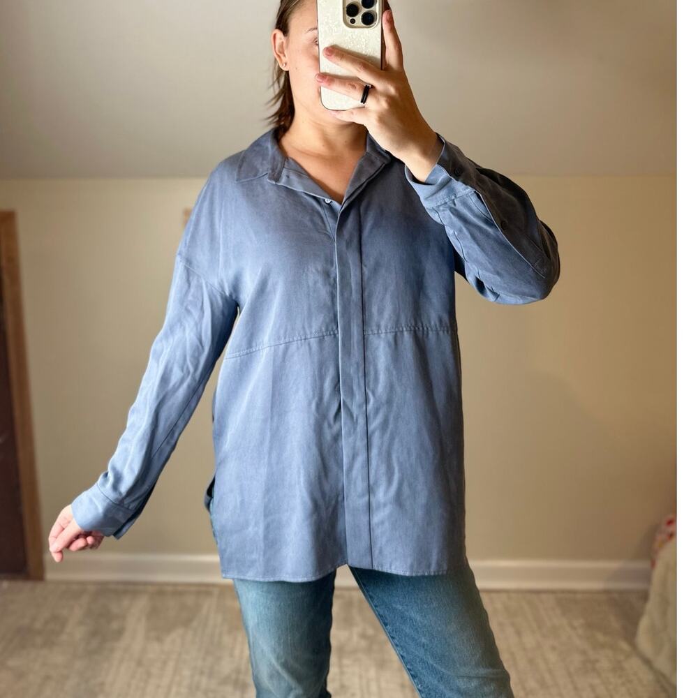 COS: Dusty Blue Button Down